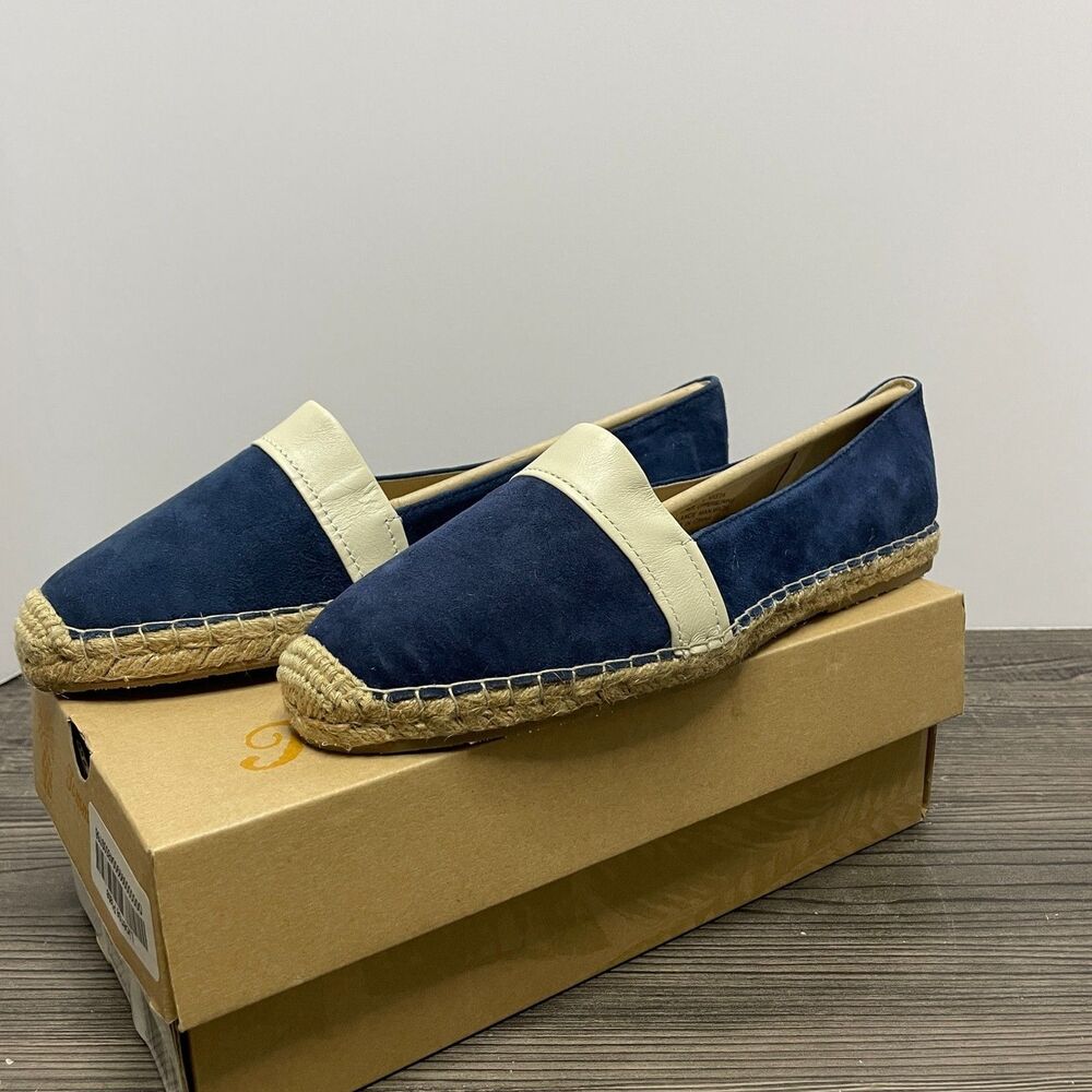 Tommy Bahama Womens 10 Vista Slip On Flats NIB Navy Blue - Picture 2 of 6